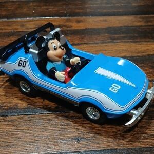 Tokyo Disneyland Mickey Mousr Blue Tin Cargo Retro Abd VINTAGE Japan1980s